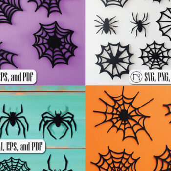 Intra απο ξύλο plywood 3mm-4mm πάχος – Δέσμη για το Halloween Spider Web Cut Paper Δίασταση  20x20 cm INTRAFABR-104690794 - Image 1