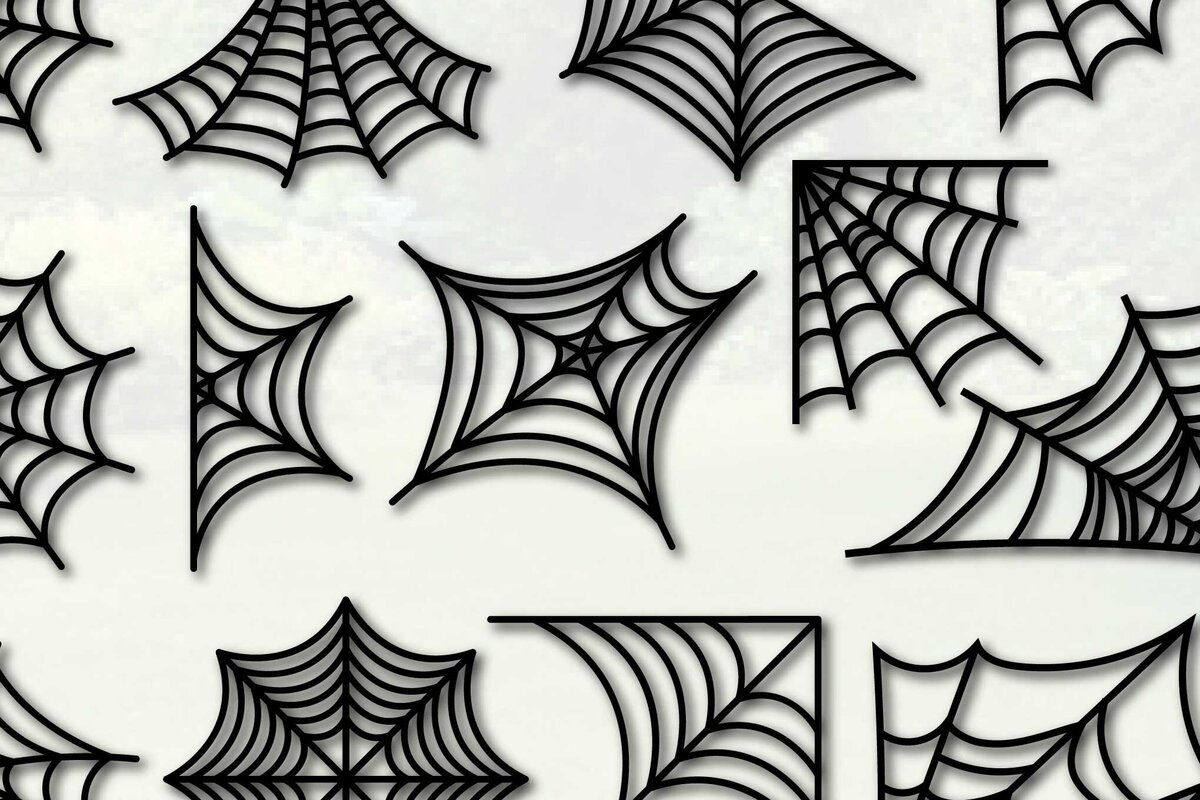 Intra απο ξύλο plywood 3mm-4mm πάχος – Σετ Paper Cut Halloween Spider Web Δίασταση  20x20 cm INTRAFABR-76985517