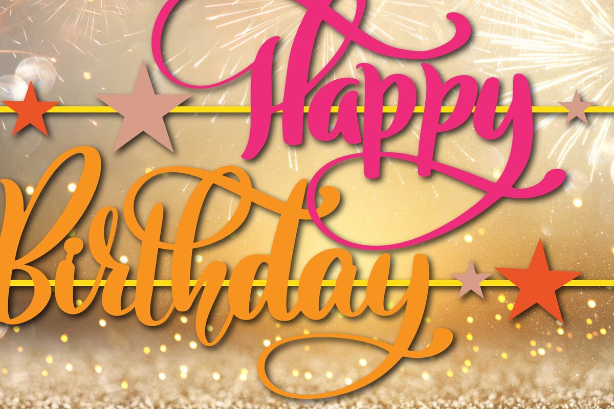 Intra απο ξύλο plywood 3mm-4mm πάχος – Χαρτόκοπο Happy Birthday Garland Δίασταση  20x20 cm INTRAFABR-44705050