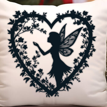 Intra απο ξύλο plywood 3mm-4mm πάχος – Paper Cut Heart with Fairy Bundle 4 Δίασταση 20x20 cm INTRAFABR-112593001 - Image 3