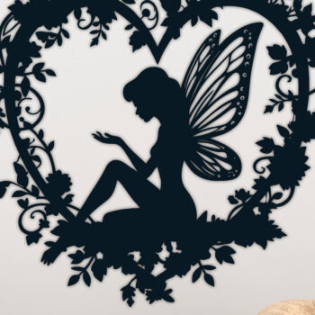 Intra απο ξύλο plywood 3mm-4mm πάχος – Paper Cut Heart with Fairy Bundle 4 Δίασταση 20x20 cm INTRAFABR-112593001 - Image 5