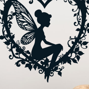 Intra απο ξύλο plywood 3mm-4mm πάχος – Paper Cut Heart with Fairy Bundle 4 Δίασταση 20x20 cm INTRAFABR-112593001 - Image 7