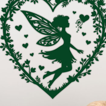 Intra απο ξύλο plywood 3mm-4mm πάχος – Paper Cut Heart with Fairy Bundle 5 Δίασταση 20x20 cm INTRAFABR-112593148 - Image 7