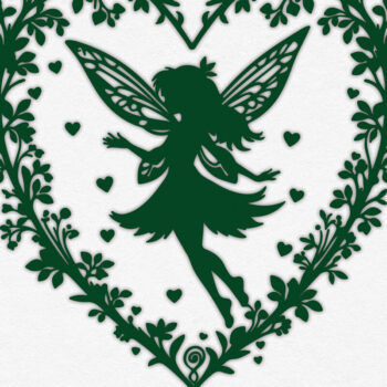 Intra απο ξύλο plywood 3mm-4mm πάχος – Paper Cut Heart with Fairy Bundle 5 Δίασταση 20x20 cm INTRAFABR-112593148 - Image 8