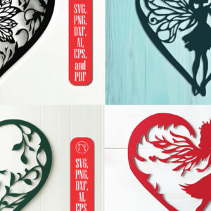 Intra απο ξύλο plywood 3mm-4mm πάχος – Χαρτί κομμένη καρδιά με δέσμη Fairy Δίασταση  20x20 cm INTRAFABR-112031028