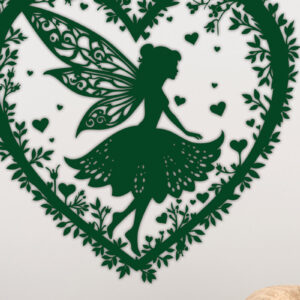 Intra απο ξύλο plywood 3mm-4mm πάχος – Χαρτί κομμένη καρδιά με  Fairy 7 Δίασταση  20x20 cm INTRAFABR-112799271