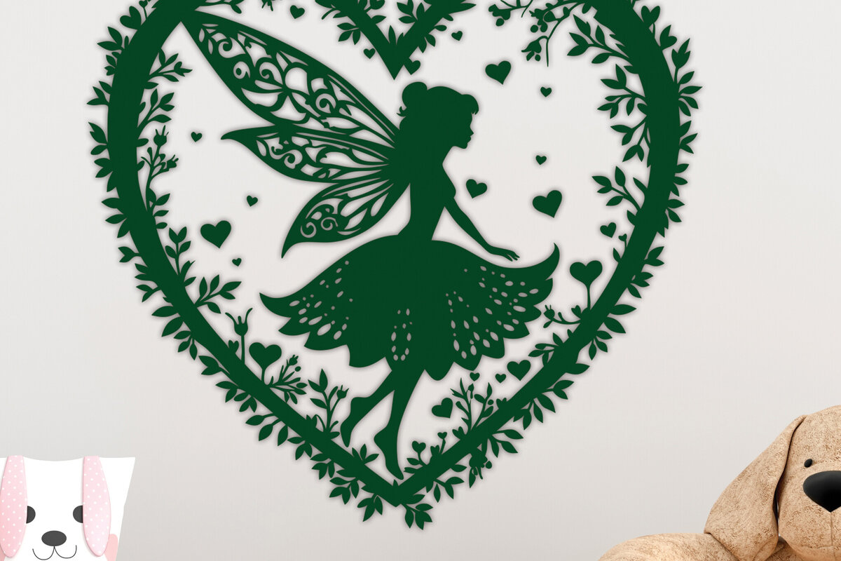 Intra απο ξύλο plywood 3mm-4mm πάχος – Χαρτί κομμένη καρδιά με  Fairy 7 Δίασταση  20x20 cm INTRAFABR-112799271