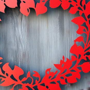 Intra απο ξύλο plywood 3mm-4mm πάχος – Δέσμη στεφάνι κομμένης καρδιάς Δίασταση  20x20 cm INTRAFABR-112937333 - Image 5