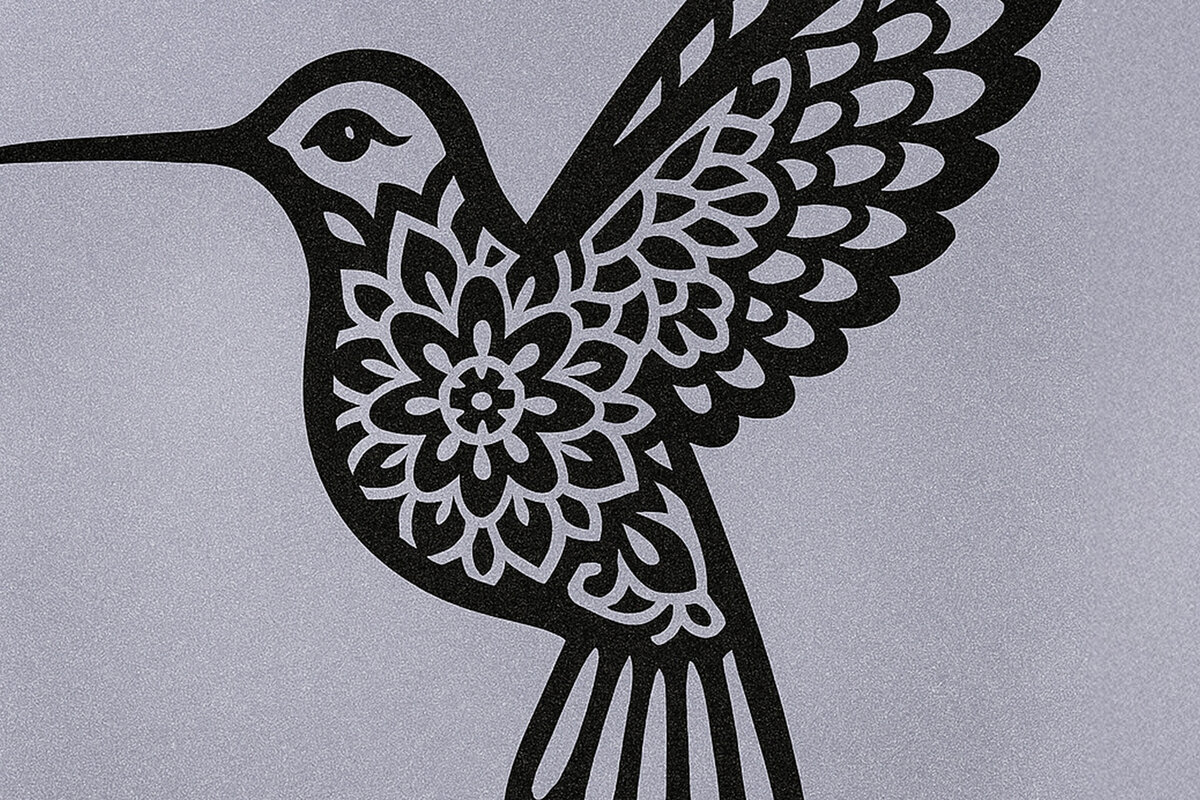 Intra απο ξύλο plywood 3mm-4mm πάχος – Κοπή χαρτιού Κολίβριο Δίασταση  20x20 cm INTRAFABR-119817743