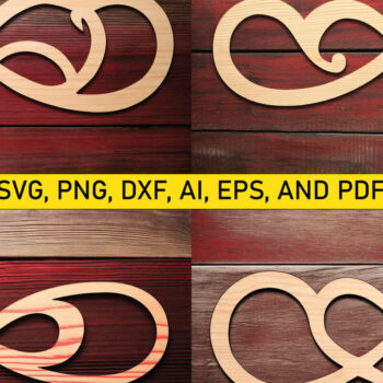 Intra απο ξύλο plywood 3mm-4mm πάχος – Πακέτο Paper Cut Infinity Love Δίασταση  20x20 cm INTRAFABR-86361586 - Image 1