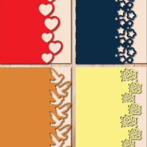 Intra απο ξύλο plywood 3mm-4mm πάχος – Πακέτο Προσκλητηρίου Cut Paper Cut Δίασταση 20x20 cm INTRAFABR-31748715