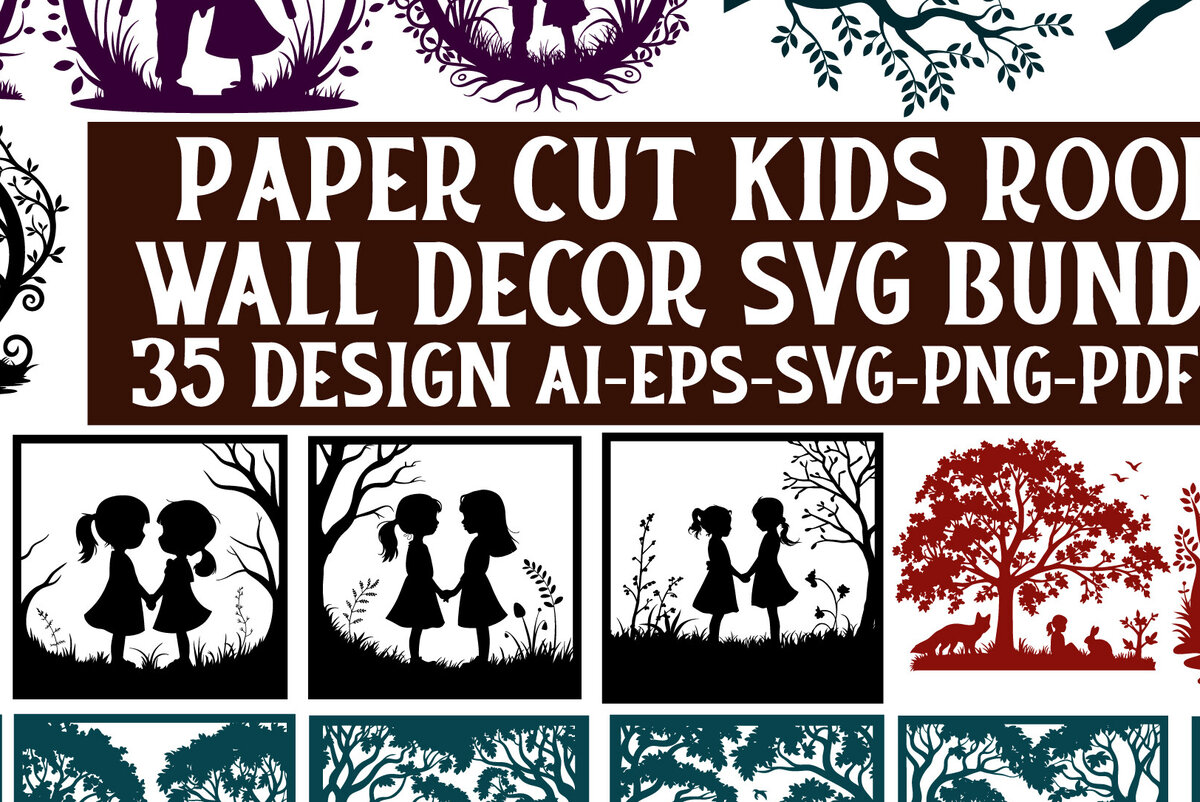 Intra απο ξύλο plywood 3mm-4mm πάχος – Πακέτο διακόσμησης τοίχου παιδικού δωματίου Paper Cut Δίασταση  40x30 cm INTRAFABR-115293727