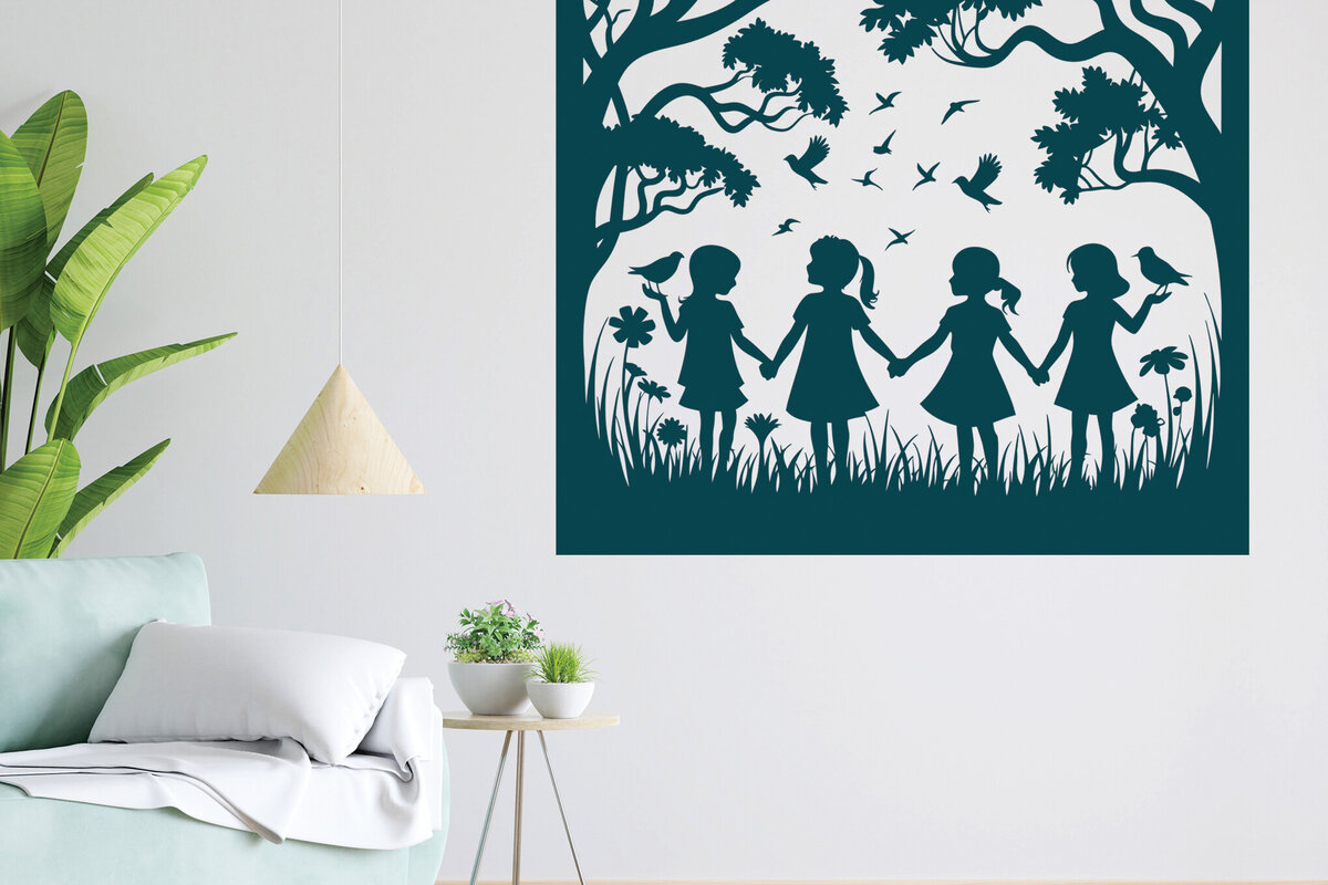 Intra απο ξύλο plywood 3mm-4mm πάχος – Διακόσμηση τοίχου παιδικού δωματίου Paper Cut 15 Δίασταση  40x30 cm INTRAFABR-115823101