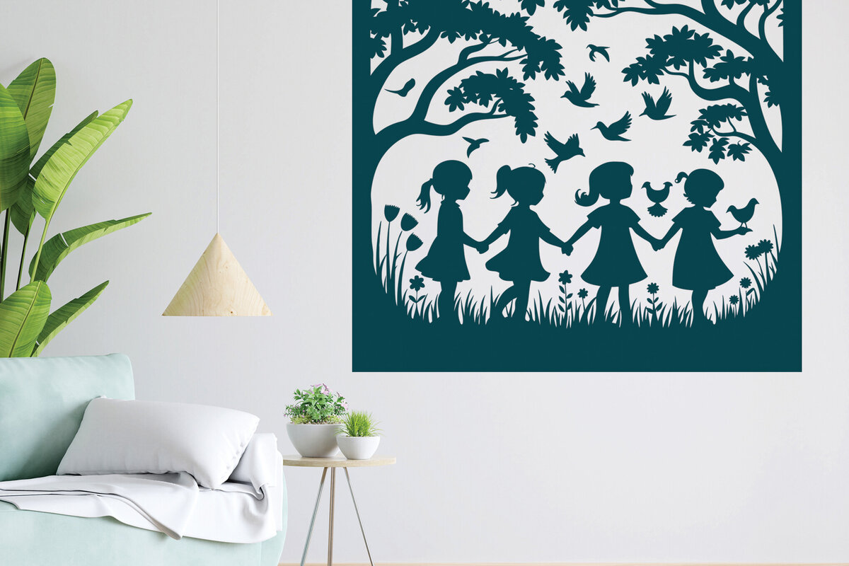 Intra απο ξύλο plywood 3mm-4mm πάχος – Διακόσμηση τοίχου παιδικού δωματίου Paper Cut 18 Δίασταση  40x30 cm INTRAFABR-115917870