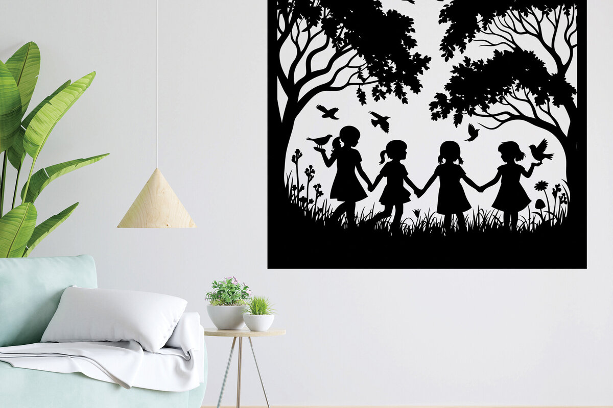 Intra απο ξύλο plywood 3mm-4mm πάχος – Διακόσμηση τοίχου παιδικού δωματίου Paper Cut 21 Δίασταση  40x30 cm INTRAFABR-115974184