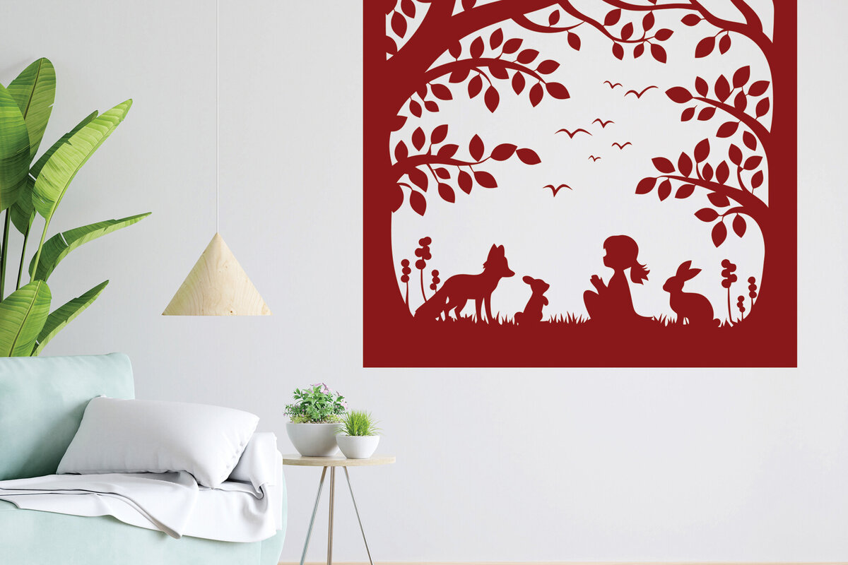 Intra απο ξύλο plywood 3mm-4mm πάχος – Διακόσμηση τοίχου παιδικού δωματίου Paper Cut 9 Δίασταση  40x30 cm INTRAFABR-115766866