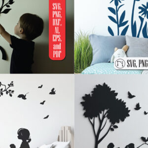 Intra απο ξύλο plywood 3mm-4mm πάχος – Paper Cut Kids Room Decor Wall Wall Bundl Δίασταση 20x20 cm INTRAFABR-114994891