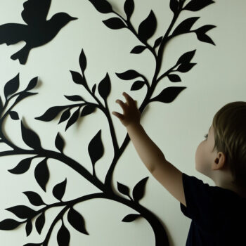 Intra απο ξύλο plywood 3mm-4mm πάχος – Paper Cut Kids Room Decor Wall Wall Bundl Δίασταση  20x20 cm INTRAFABR-114994891 - Image 2