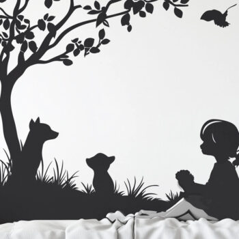 Intra απο ξύλο plywood 3mm-4mm πάχος – Paper Cut Kids Room Decor Wall Wall Bundl Δίασταση  20x20 cm INTRAFABR-114994891 - Image 4