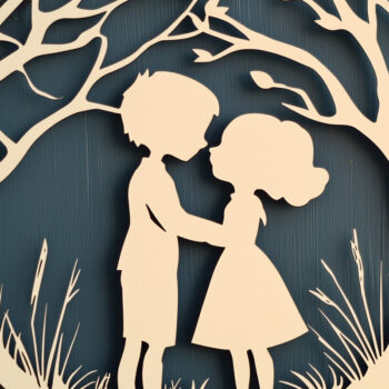 Intra απο ξύλο plywood 3mm-4mm πάχος – Paper Cut Kids Wall Decor Δίασταση  20x20 cm INTRAFABR-114950482 - Image 1