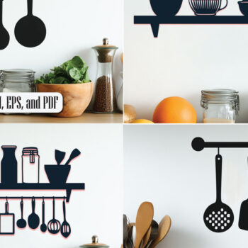 Intra απο ξύλο plywood 3mm-4mm πάχος – Paper Cut Kitchen Bundle Δίασταση 20x20 cm INTRAFABR-111870502 - Image 1