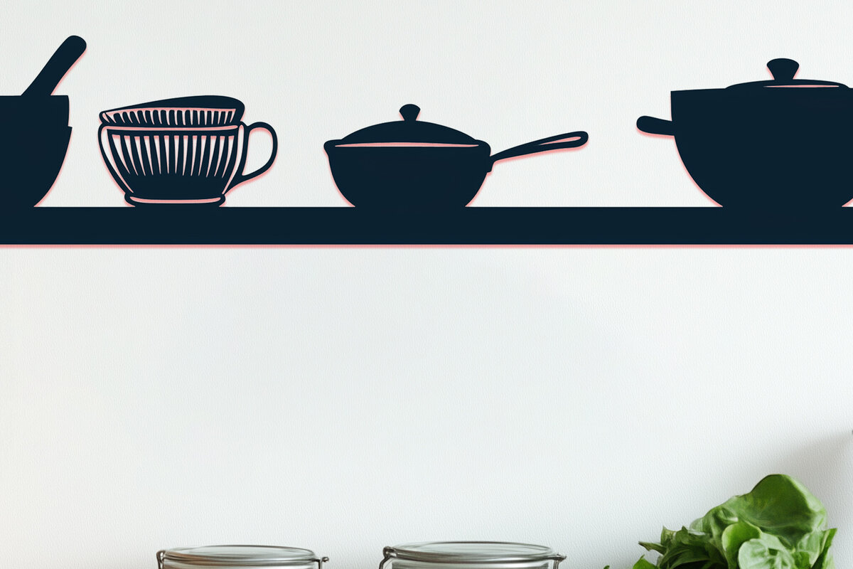 Intra απο ξύλο plywood 3mm-4mm πάχος – Paper Cut Kitchen Sign! Δίασταση  40x30 cm INTRAFABR-111870266