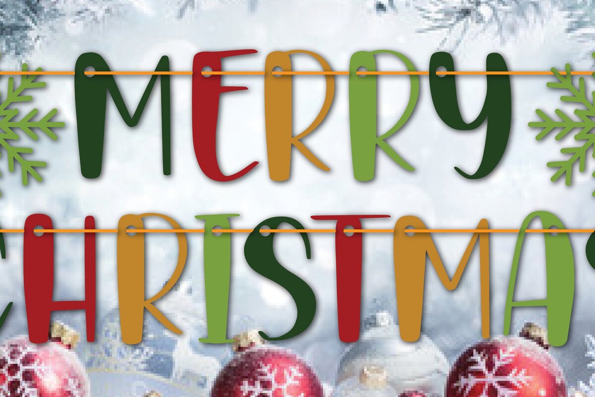 Intra απο ξύλο plywood 3mm-4mm πάχος – Χαρτί κοπή Merry Christmas Garland ( Δίασταση  20x20 cm INTRAFABR-44786827