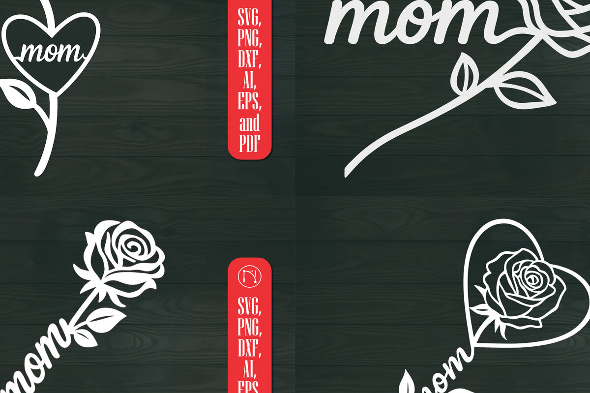 Intra απο ξύλο plywood 3mm-4mm πάχος – Paper Cut Mom Rose Stick Bundle Δίασταση  20x20 cm INTRAFABR-121272625