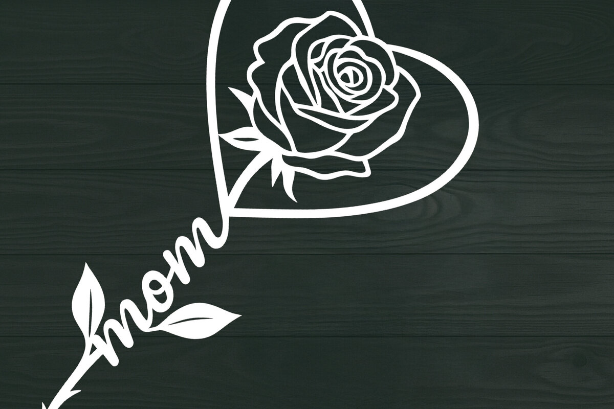 Intra απο ξύλο plywood 3mm-4mm πάχος – Paper Cut Mom Rose Stick Δίασταση  20x20 cm INTRAFABR-121251392