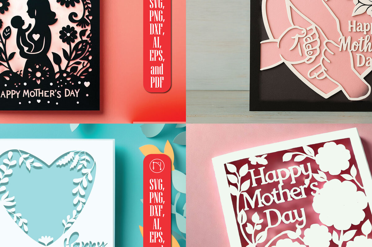 Intra απο ξύλο plywood 3mm-4mm πάχος – Πακέτο για τη γιορτή της μητέρας σε χαρτί Δίασταση  20x20 cm INTRAFABR-119643112