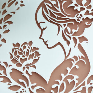 Intra απο ξύλο plywood 3mm-4mm πάχος – Paper Cut Mother’s Day Δίασταση 20x20 cm INTRAFABR-117425132