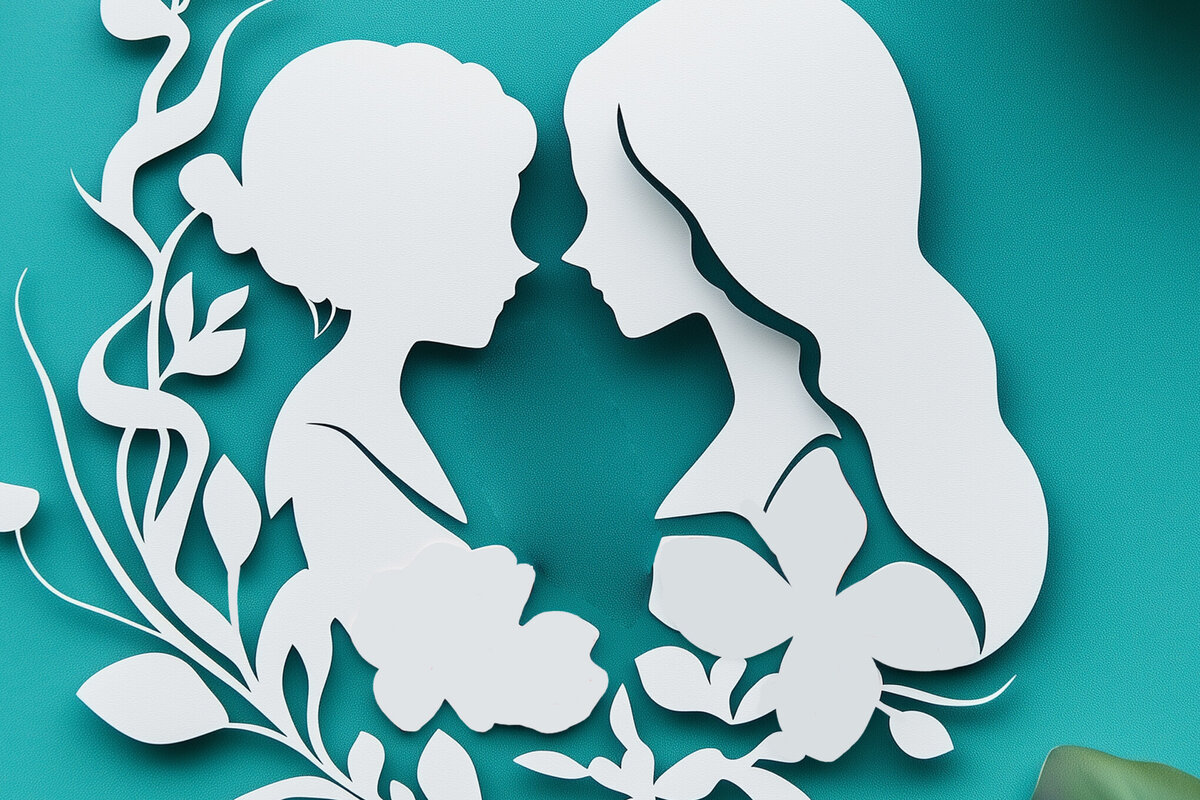 Intra απο ξύλο plywood 3mm-4mm πάχος – Paper Cut Mother’s Day Δίασταση  20x20 cm INTRAFABR-117401967