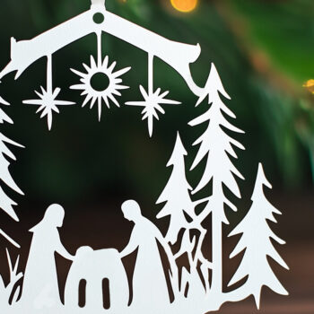 Intra απο ξύλο plywood 3mm-4mm πάχος – Χαρτοκομμένα Στολίδια Γέννησης Δίασταση 20x20 cm INTRAFABR-107900193 - Image 1