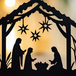 Intra απο ξύλο plywood 3mm-4mm πάχος – Χαρτοκόπτη Σκηνή Γέννησης Δίασταση  20x20 cm INTRAFABR-106648735