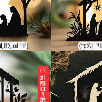Intra απο ξύλο plywood 3mm-4mm πάχος – Πακέτο Scene Paper Cut Δίασταση  20x20 cm INTRAFABR-106649286 - Image 1