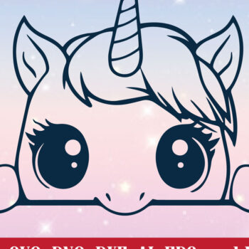 Intra απο ξύλο plywood 3mm-4mm πάχος – Paper Cut Peeking Unicorn Bundle Δίασταση  20x20 cm INTRAFABR-107612350 - Image 3