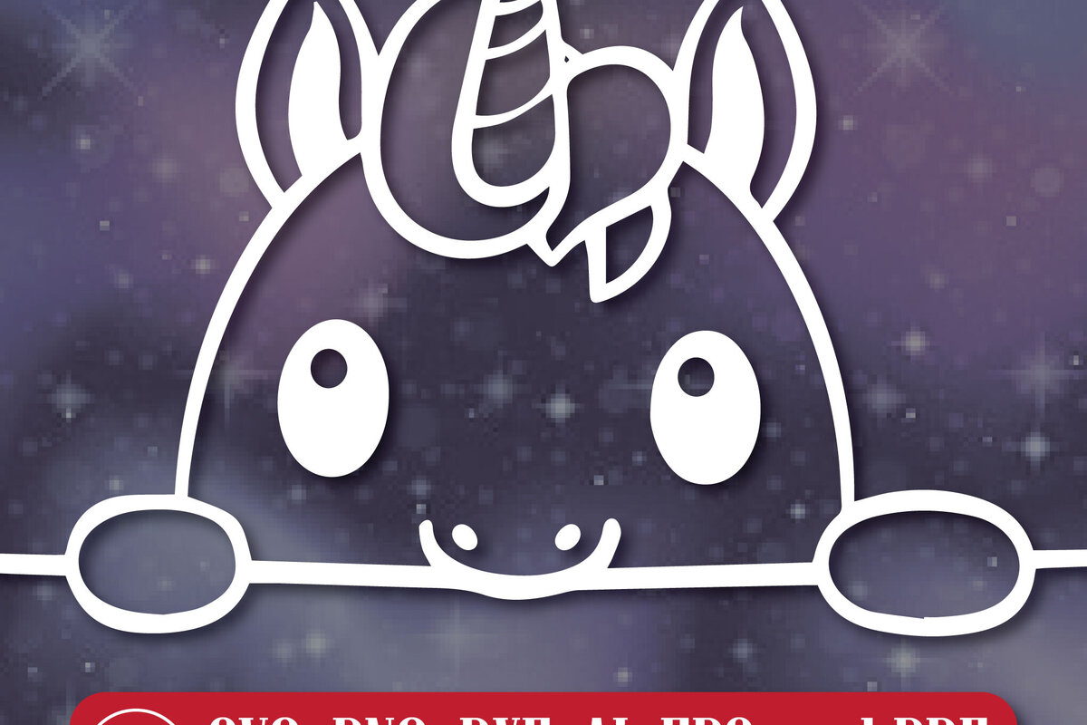 Intra απο ξύλο plywood 3mm-4mm πάχος – Paper Cut Peeking Unicorn Δίασταση  20x20 cm INTRAFABR-107611969