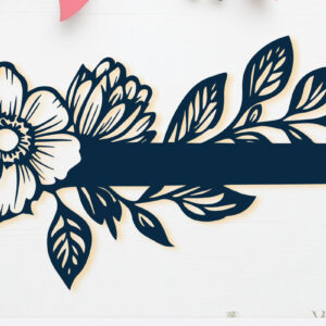 Intra απο ξύλο plywood 3mm-4mm πάχος – Χάρτινο μολύβι με λουλούδια Δίασταση  20x20 cm INTRAFABR-104759999