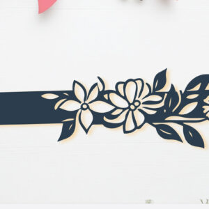 Intra απο ξύλο plywood 3mm-4mm πάχος – Χάρτινο μολύβι με λουλούδια Δίασταση  20x20 cm INTRAFABR-104761186