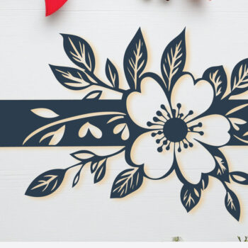 Intra απο ξύλο plywood 3mm-4mm πάχος – Χάρτινο μολύβι με λουλούδια πακέτο Δίασταση  20x20 cm INTRAFABR-104761414 - Image 2