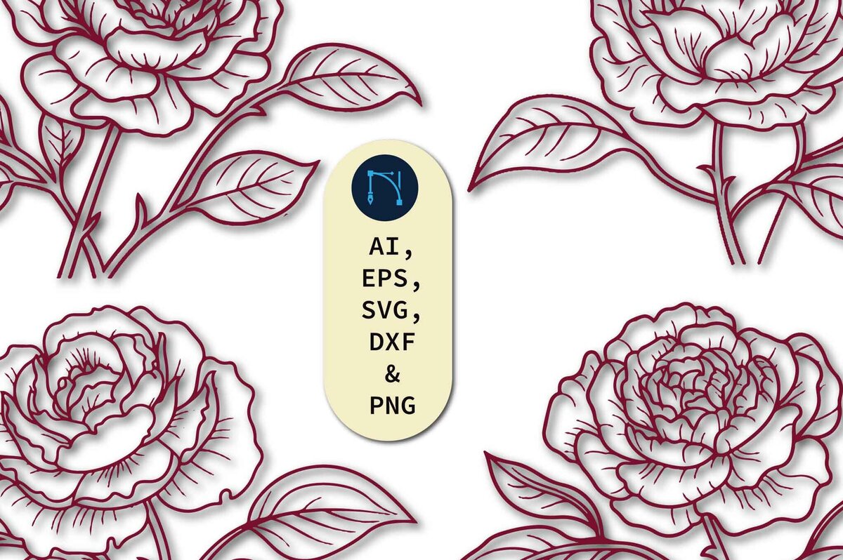 Intra απο ξύλο plywood 3mm-4mm πάχος – Πακέτο Paper Cut Flower Δίασταση  20x20 cm INTRAFABR-80507542