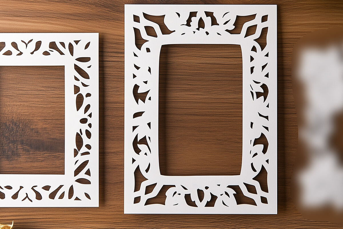 Intra απο ξύλο plywood 3mm-4mm πάχος – Paper Cut Photo Frames Δίασταση  45x45 cm INTRAFABR-116070544