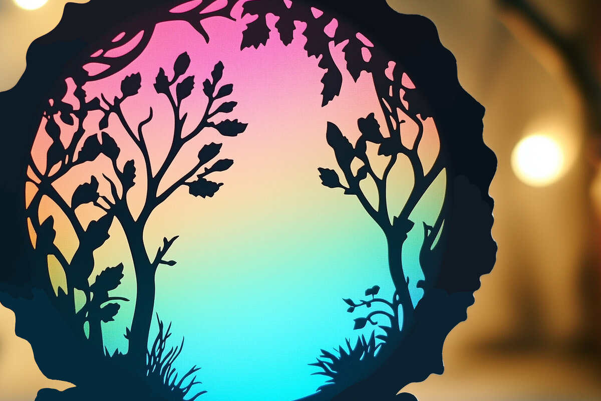 Intra απο ξύλο plywood 3mm-4mm πάχος – Paper Cut Photo Frames Δίασταση  45x45 cm INTRAFABR-116070941