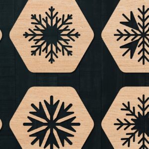 Intra απο ξύλο plywood 3mm-4mm πάχος – Πακέτο στολίδι με κομμένο χαρτί Δίασταση  20x20 cm INTRAFABR-42152867