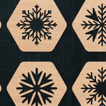 Intra απο ξύλο plywood 3mm-4mm πάχος – Πακέτο στολίδι με κομμένο χαρτί Δίασταση 20x20 cm INTRAFABR-42152867 - Image 1