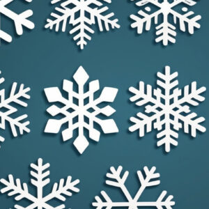 Intra απο ξύλο plywood 3mm-4mm πάχος – Αρχείο κομμένο σε χαρτί Snowflakes Δίασταση  20x20 cm INTRAFABR-108564335