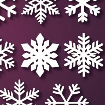 Intra απο ξύλο plywood 3mm-4mm πάχος – Αρχείο κομμένο σε χαρτί Snowflakes Δίασταση  20x20 cm INTRAFABR-108564507 - Image 1