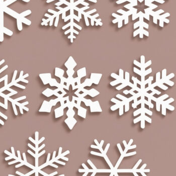 Intra απο ξύλο plywood 3mm-4mm πάχος – Αρχείο κομμένο σε χαρτί Snowflakes Δίασταση  20x20 cm INTRAFABR-108564117 - Image 1