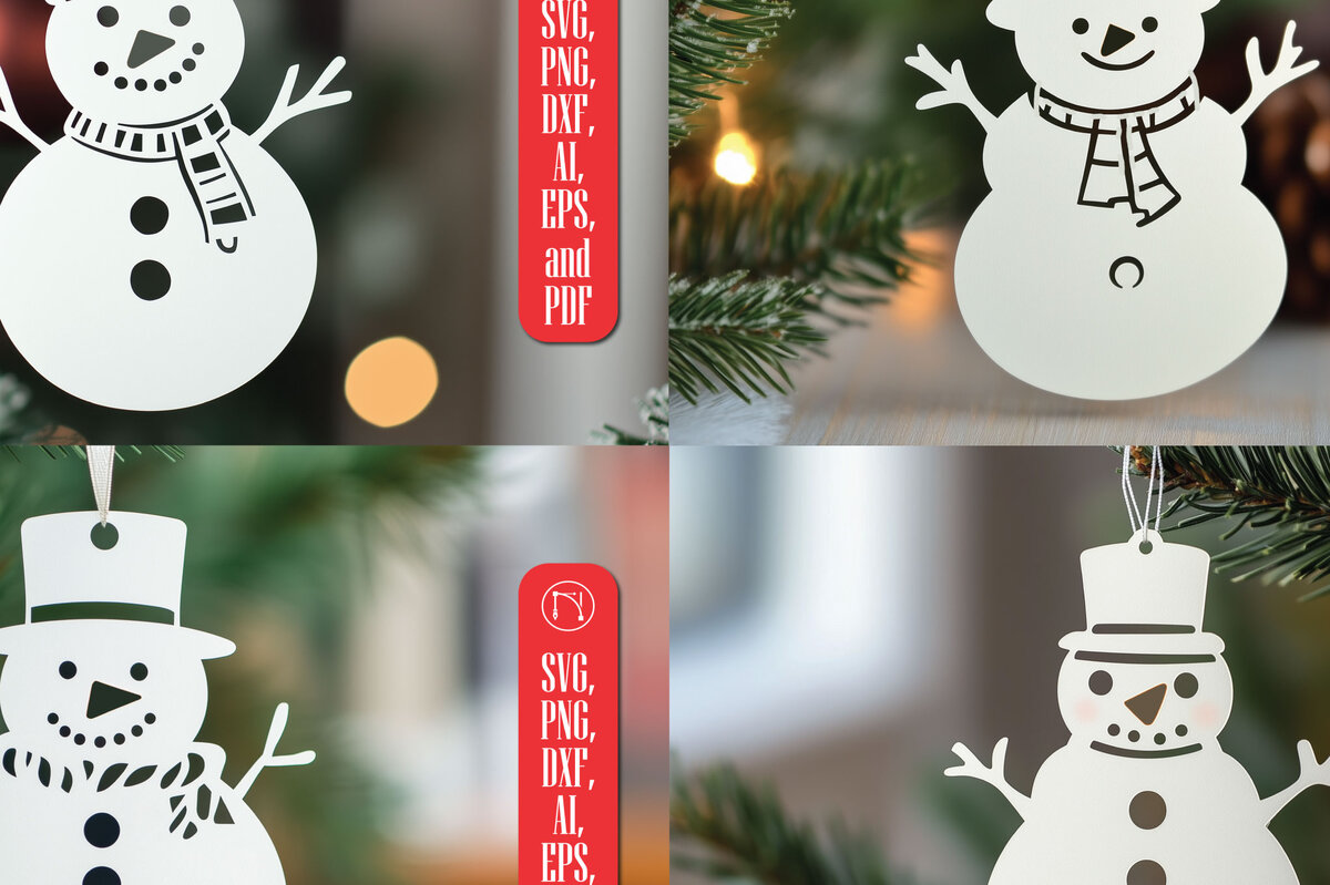 Intra απο ξύλο plywood 3mm-4mm πάχος – Paper Cut Snowman Bundle Δίασταση  20x20 cm INTRAFABR-107803172