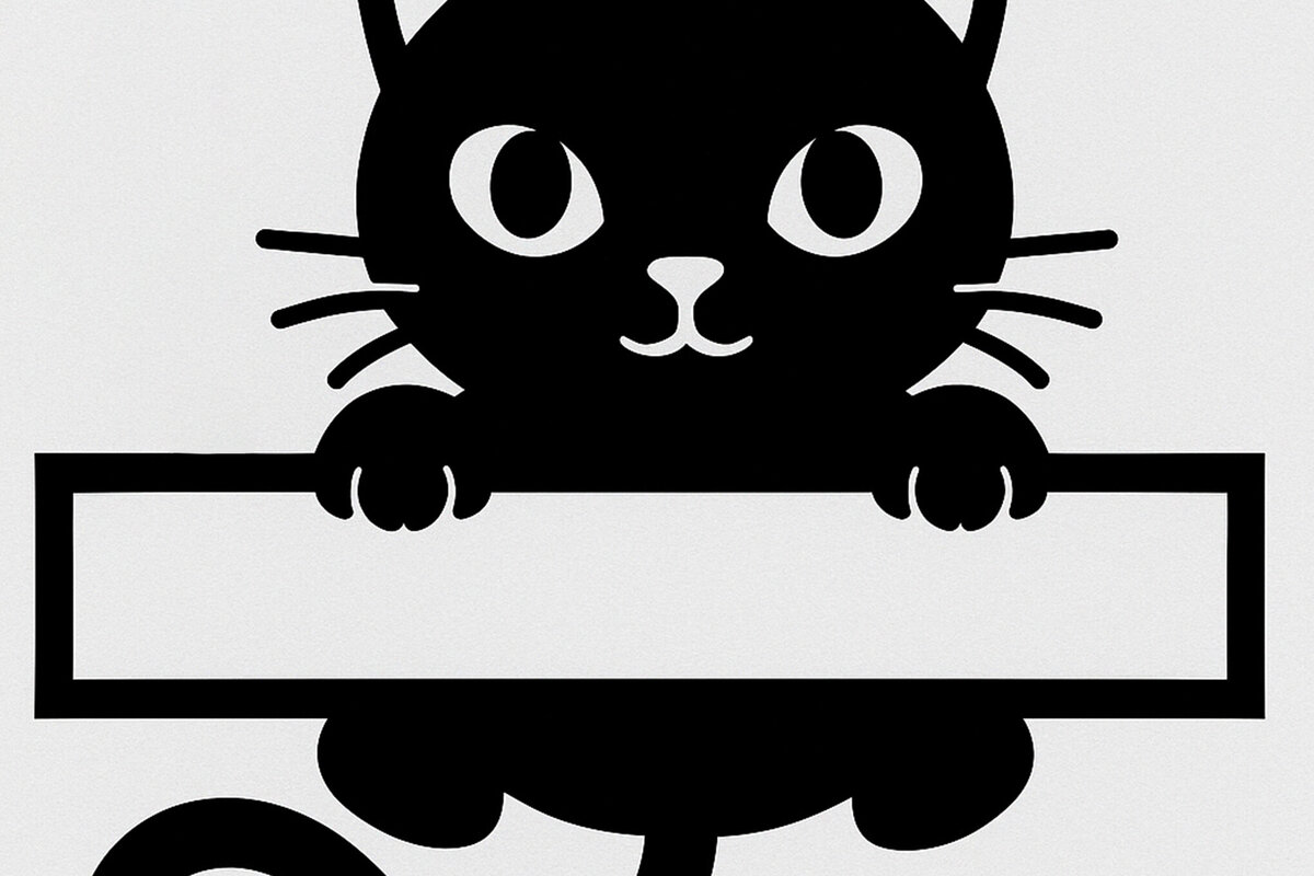 Intra απο ξύλο plywood 3mm-4mm πάχος – Κοπή χαρτιού Split Cat Monogram Cut Fil Δίασταση  20x20 cm INTRAFABR-120030581